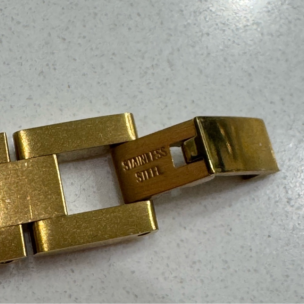 Gold Stainless Steel Bracelet - Picture 2 of 6